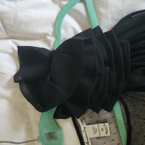 American Rag Cie Soft Tulle and Pleated Chiffon Blouse - Size Medium/M - Picture 11 of 11